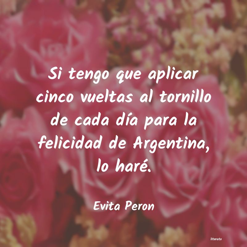 frases de Evita Peron