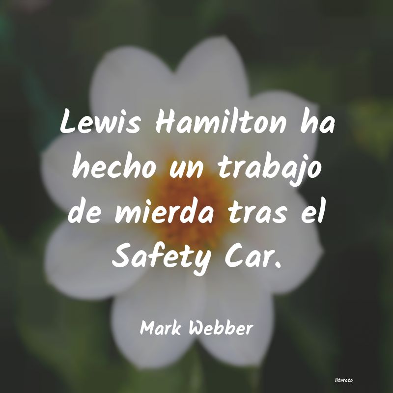 frases de Mark Webber