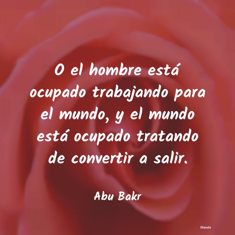 frases de Abu Bakr