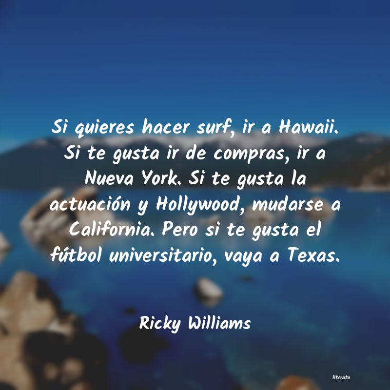 frases de Ricky Williams
