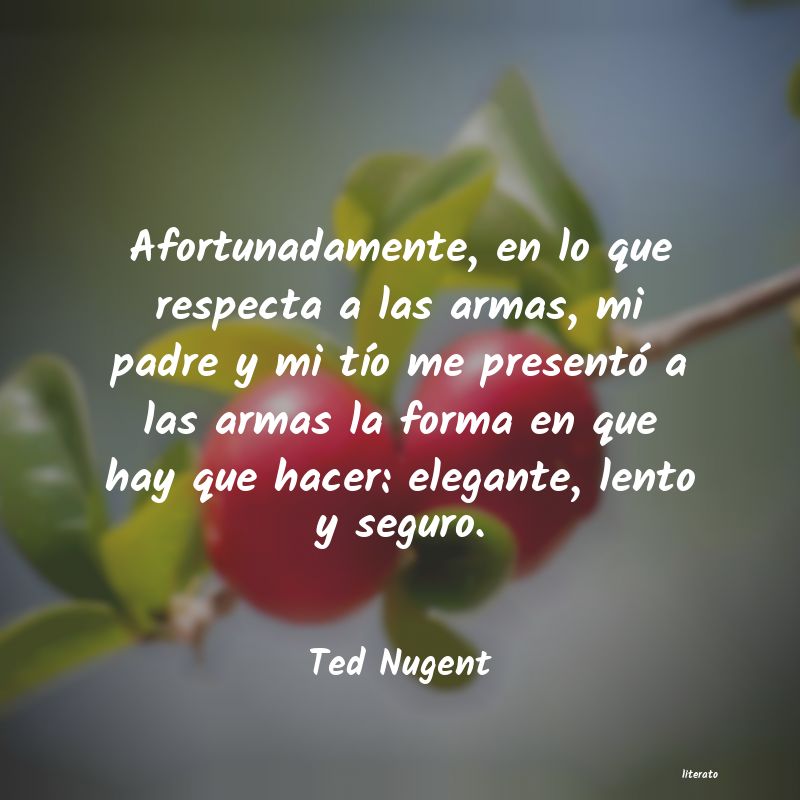 <ol class='breadcrumb' itemscope itemtype='http://schema.org/BreadcrumbList'>
<li itemprop='itemListElement'><a href='/autores/'>Autores</a></li>
<li itemprop='itemListElement'><a href='/autor/ted_nugent/'>Ted Nugent</a></li>
</ol>
