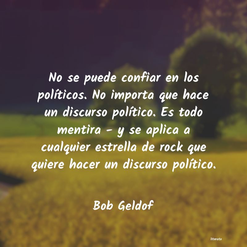 frases de Bob Geldof