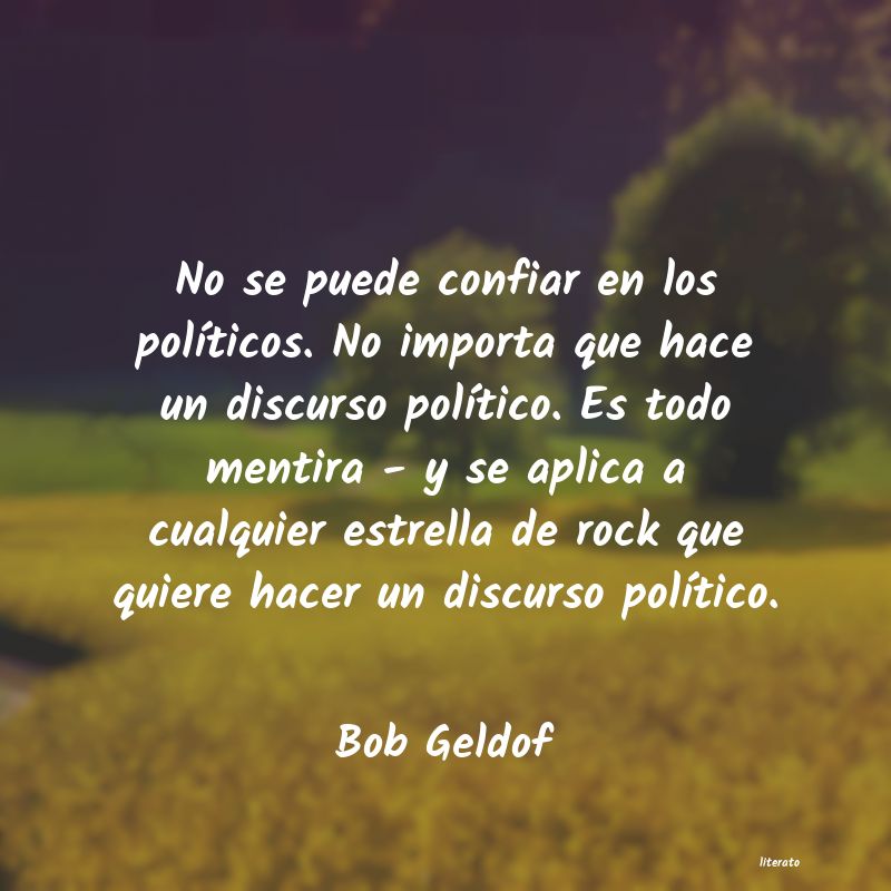 Frases de Bob Geldof