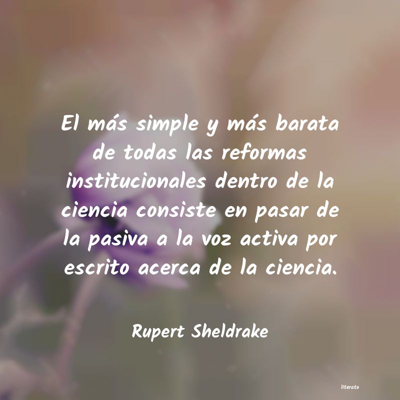 Frases de Rupert Sheldrake