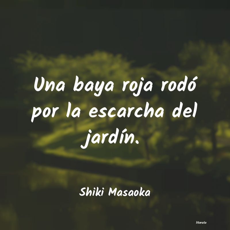 frases de Shiki Masaoka