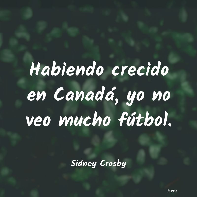 frases de Sidney Crosby