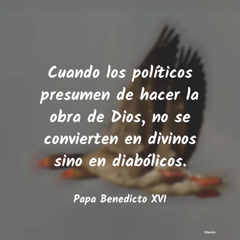 frases de Papa Benedicto XVI