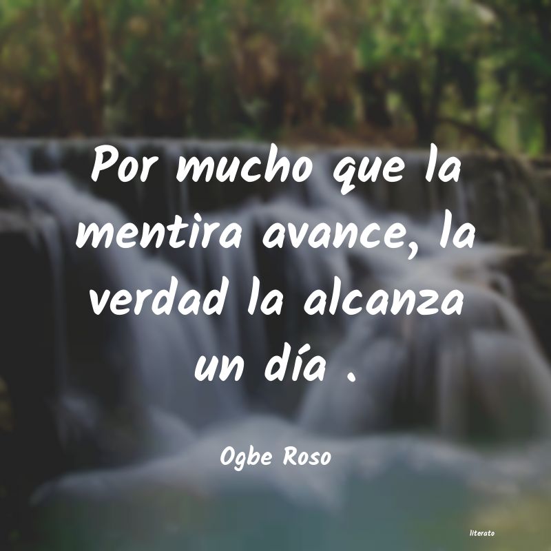 una verdad a medias es una mentira