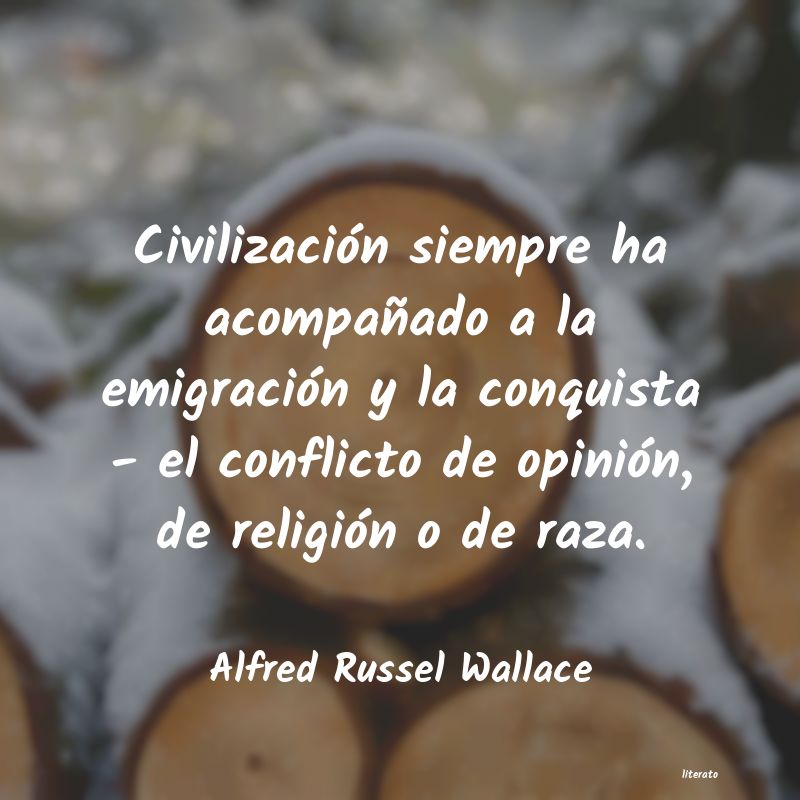 Frases de Alfred Russel Wallace