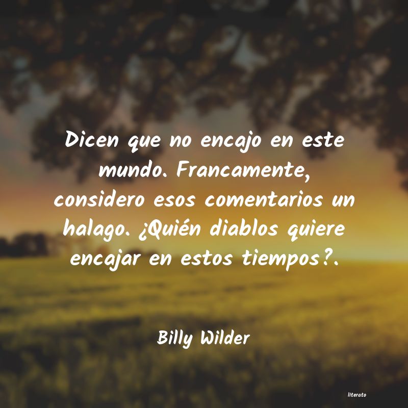 frases de Billy Wilder