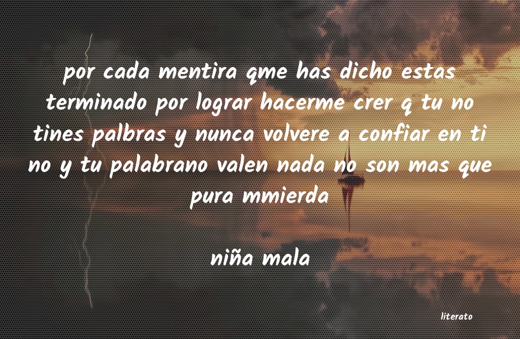 frases de niña mala