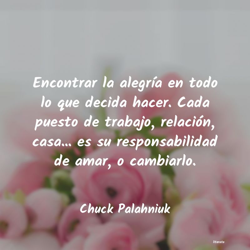 frases de Chuck Palahniuk