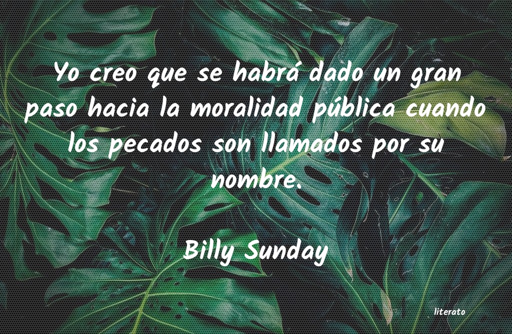 Frases de Billy Sunday