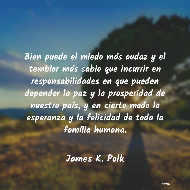 frases de James K. Polk