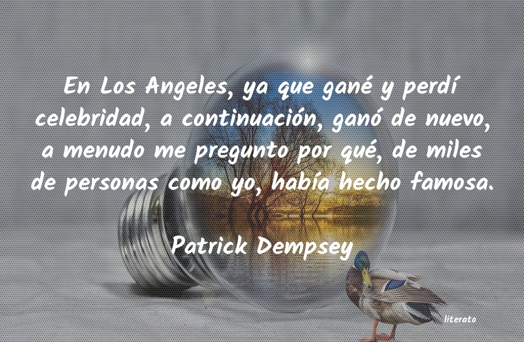 frases de Patrick Dempsey