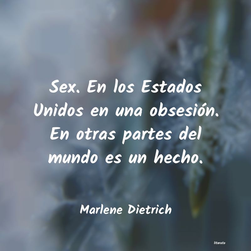 Frases de Marlene Dietrich