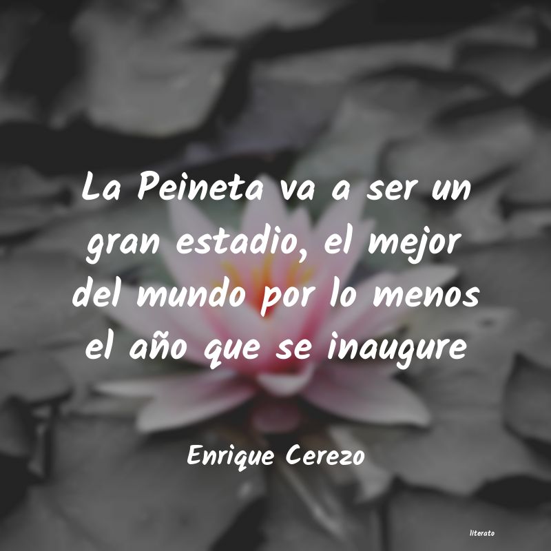 Frases de Enrique Cerezo