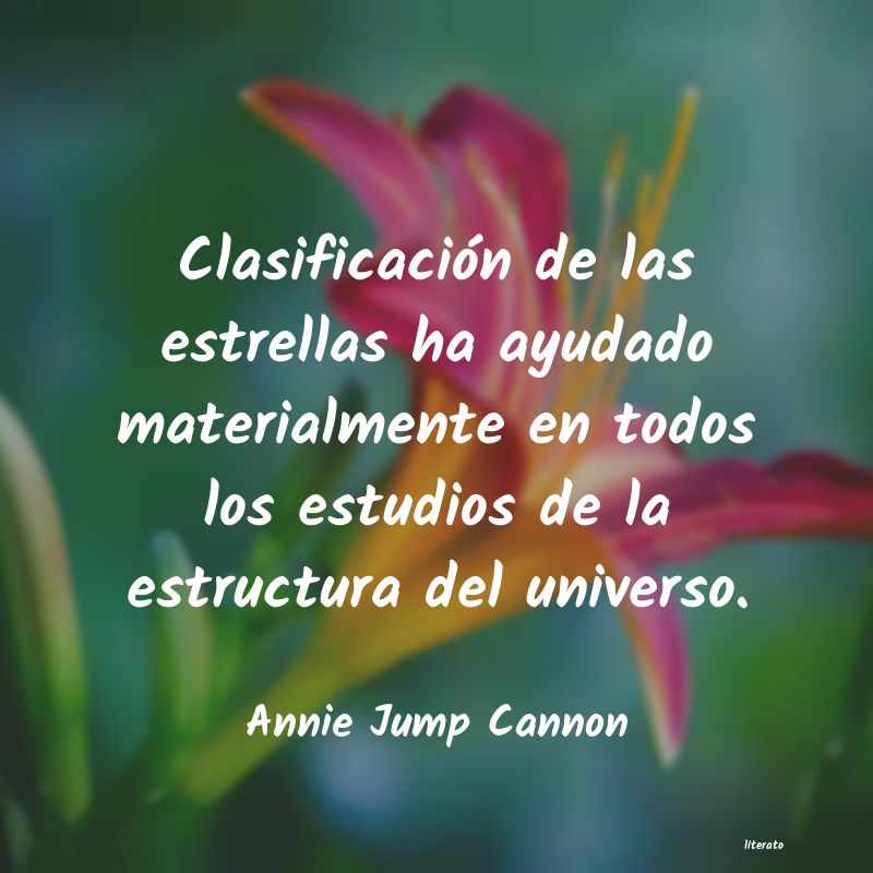 Frases de Annie Jump Cannon