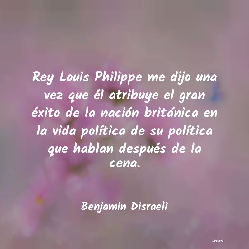 Frases de Benjamin Disraeli