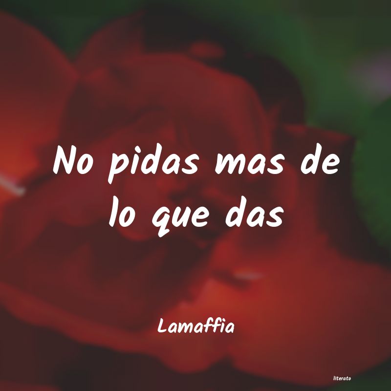 frases de Lamaffia