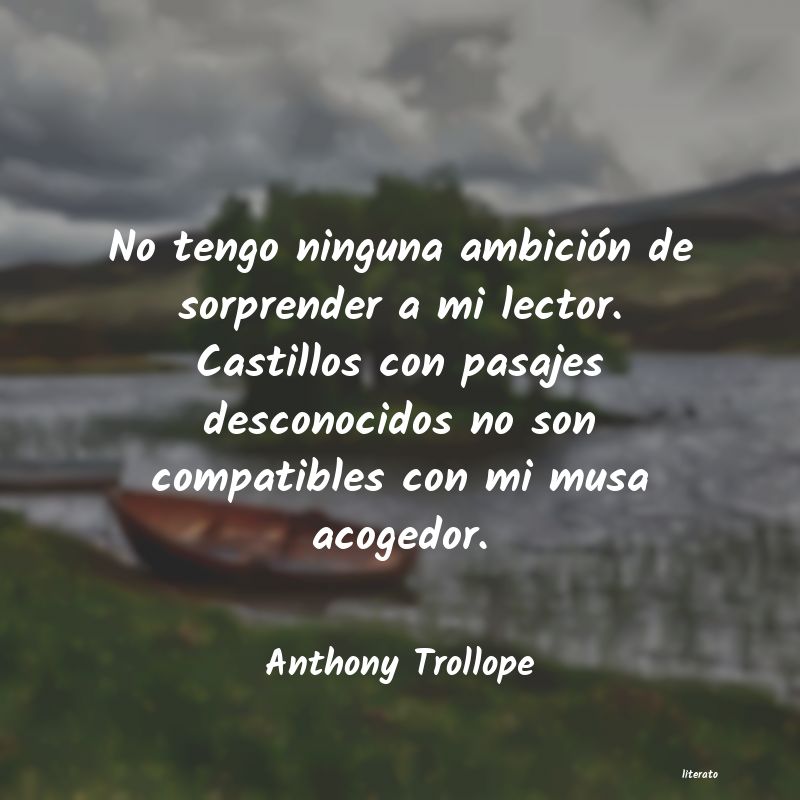 Frases de Anthony Trollope