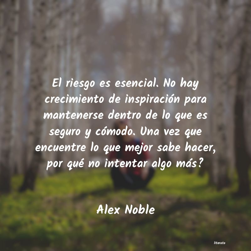 Frases de Alex Noble