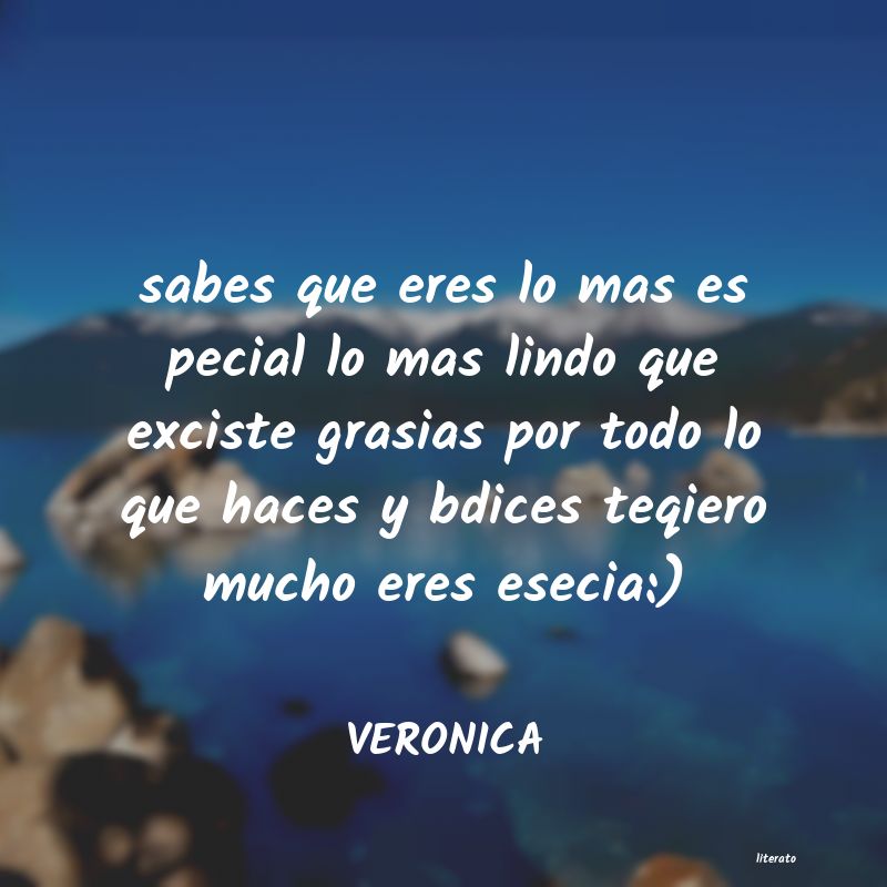 Frases de VERONICA