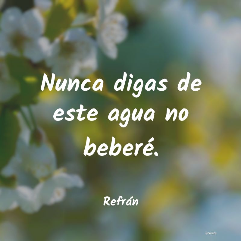 Frases de Refrán