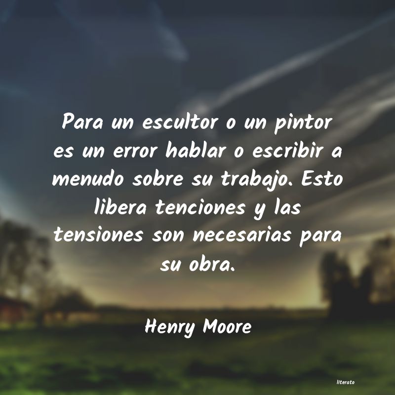 frases de Henry Moore