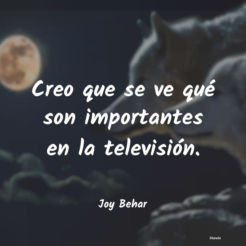 frases de Joy Behar