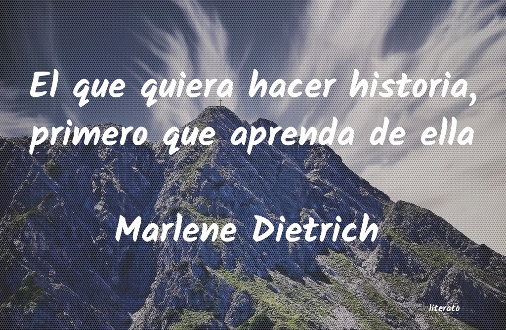 Frases de Marlene Dietrich