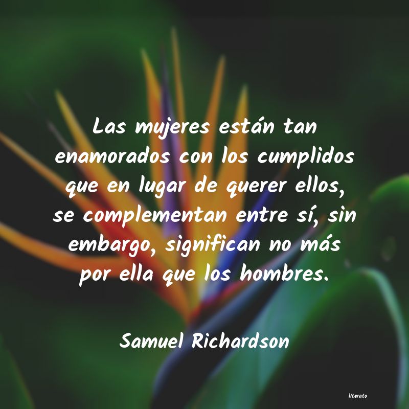 Frases de Samuel Richardson