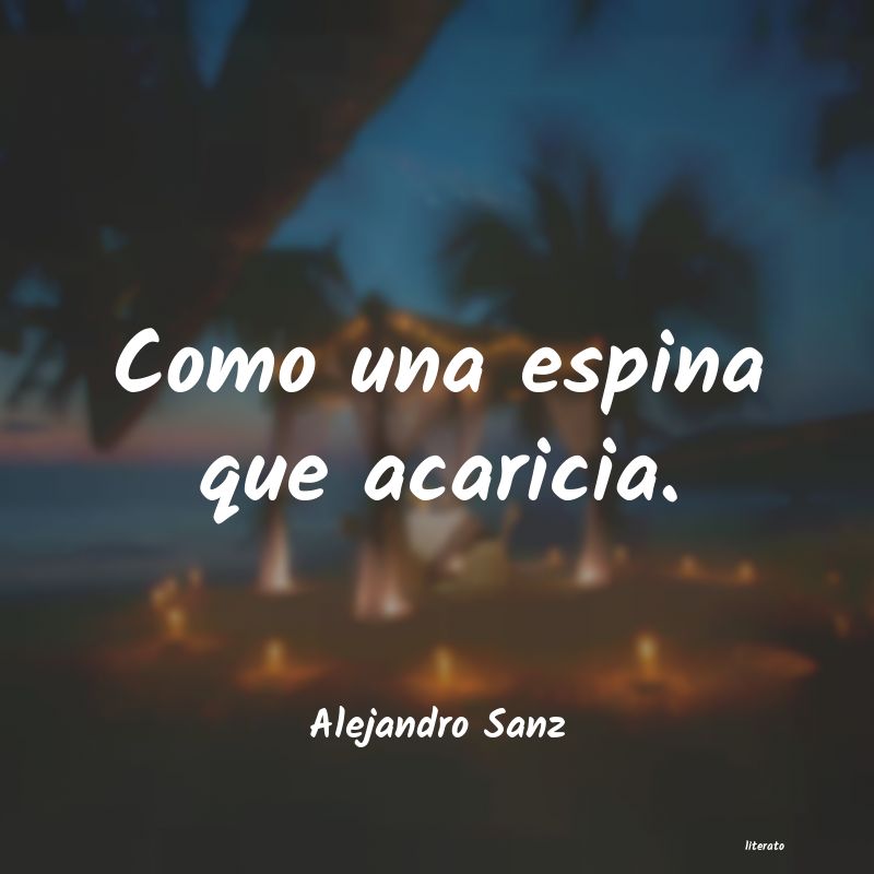 frases de Alejandro Sanz