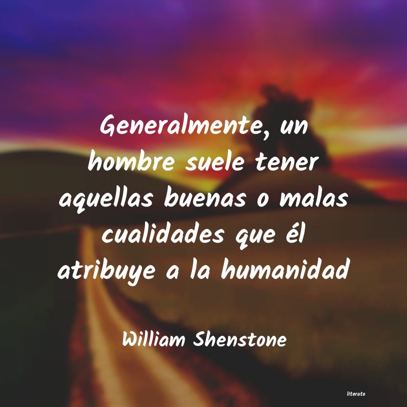 frases de William Shenstone