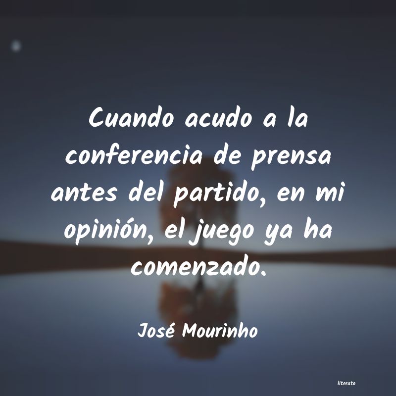 frases de José Mourinho