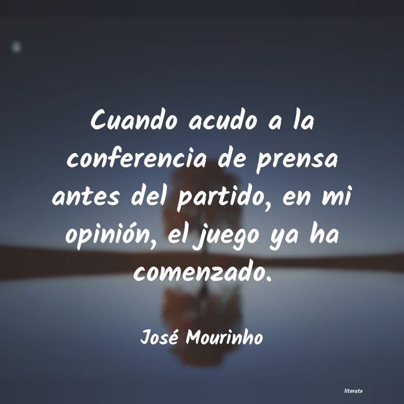 Frases de José Mourinho