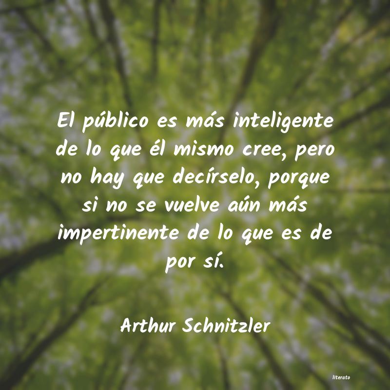 frases de Arthur Schnitzler