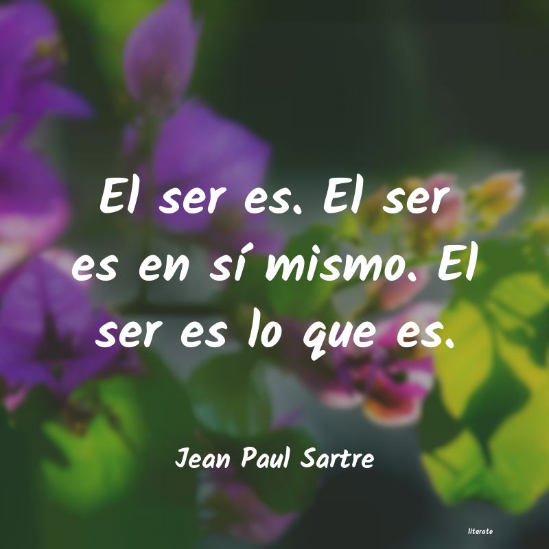 Frases de Jean Paul Sartre