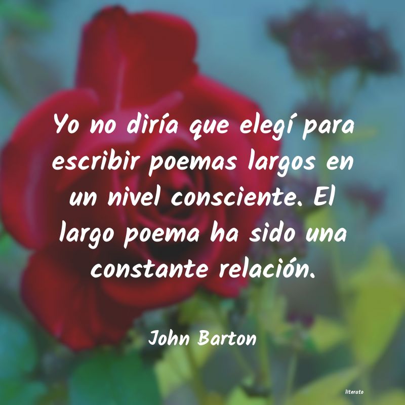 Frases de John Barton