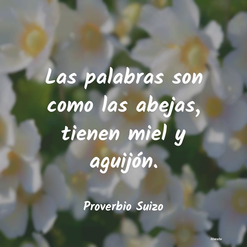 Frases de Proverbio Suizo