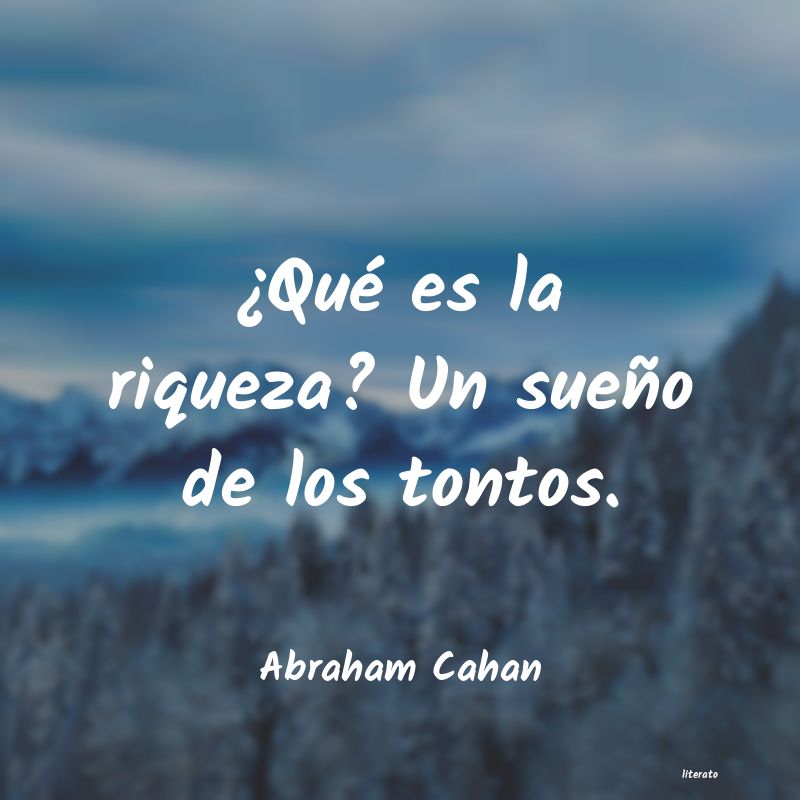 frases de Abraham Cahan
