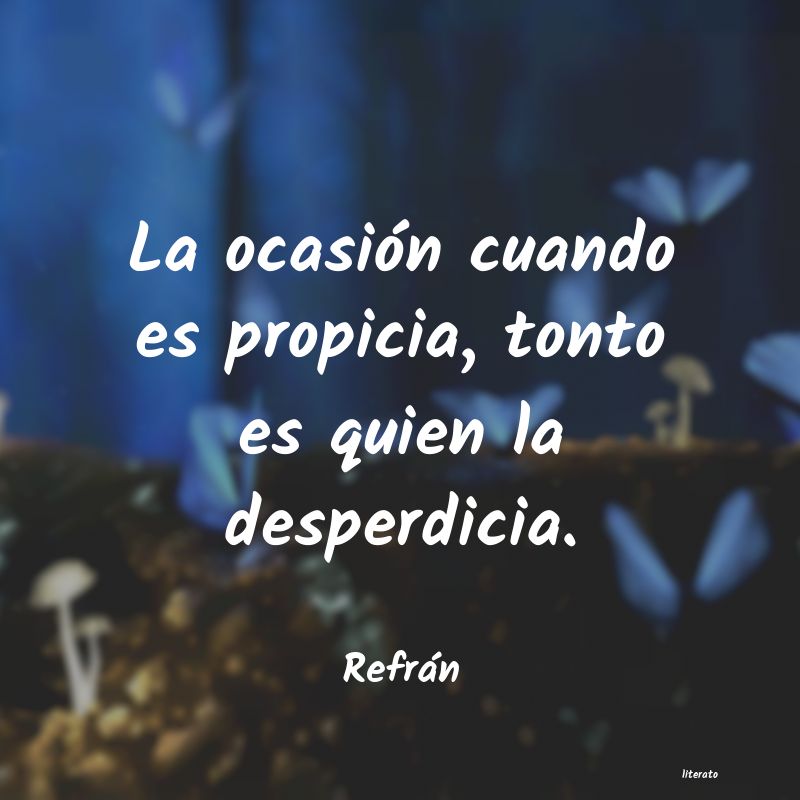 Frases de Refrán