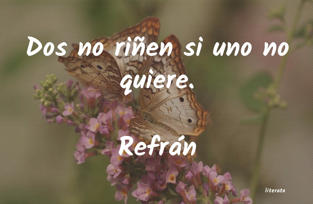 Frases de Refrán