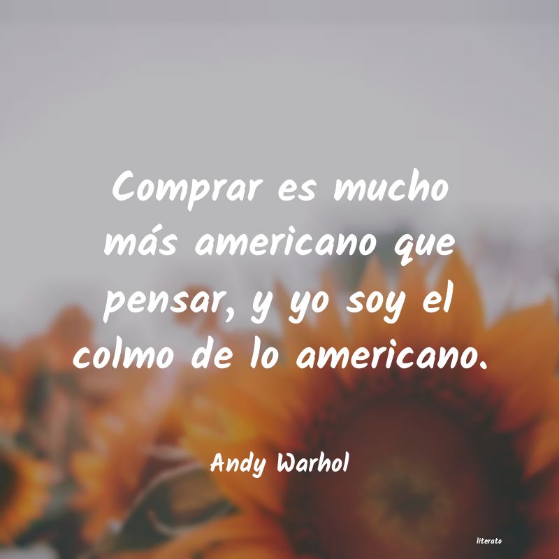 frases de Andy Warhol