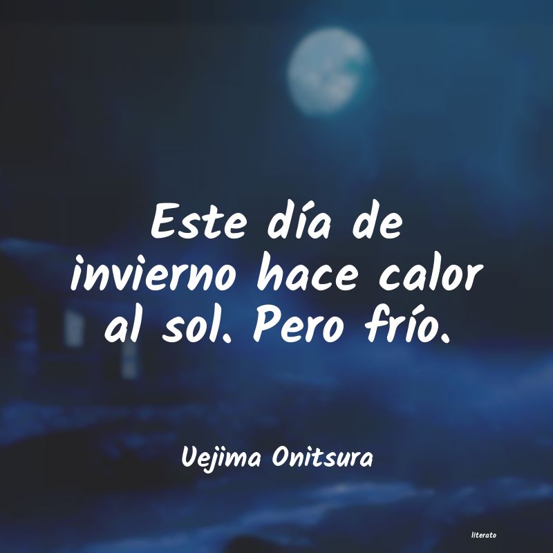 Frases de Uejima Onitsura