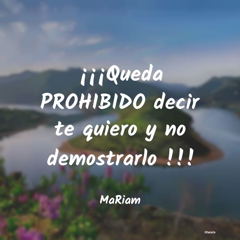 frases de MaRiam