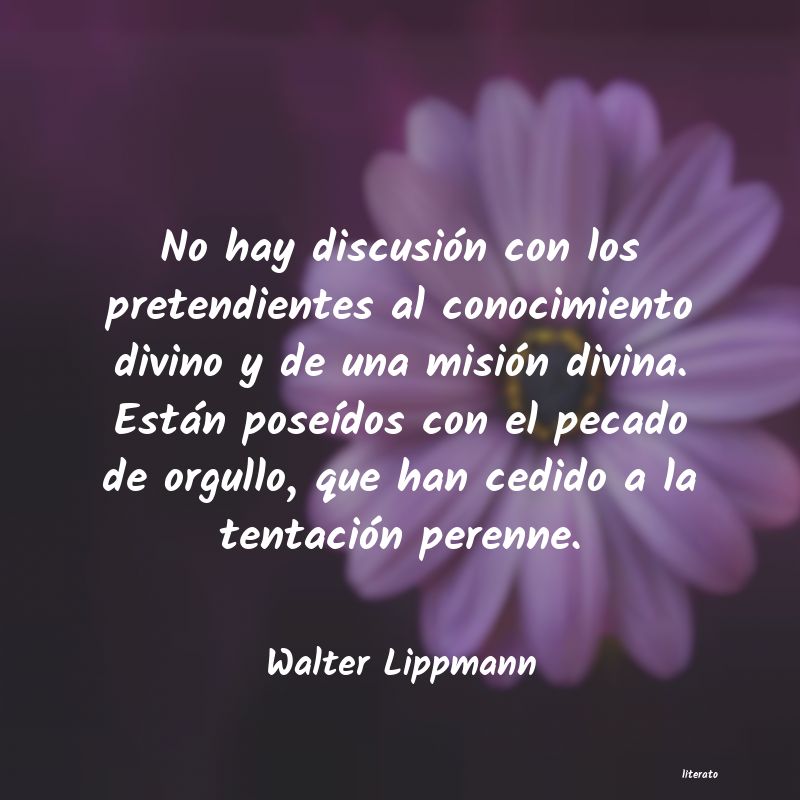 frases de Walter Lippmann
