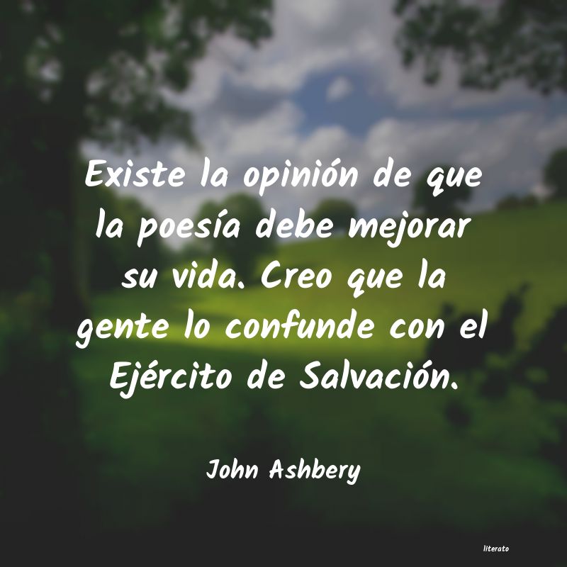 frases de John Ashbery