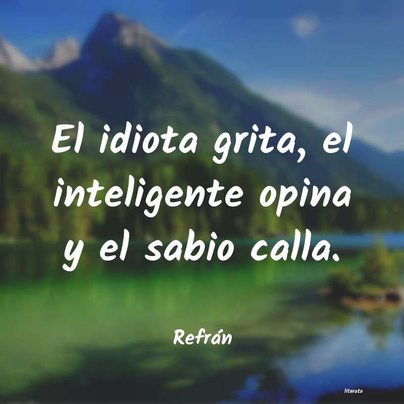 Frases de Refrán