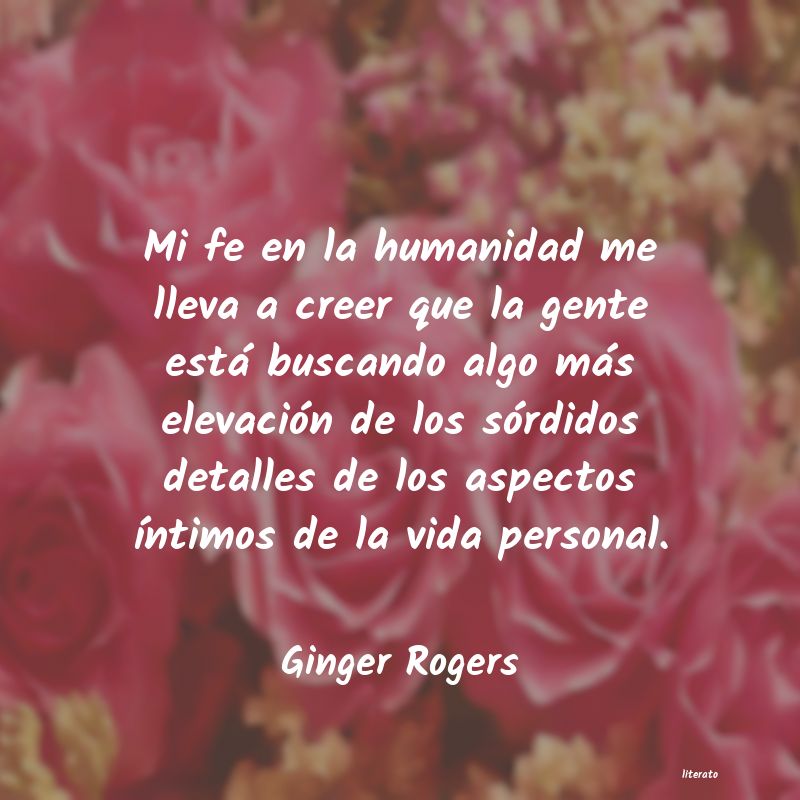 frases de Ginger Rogers